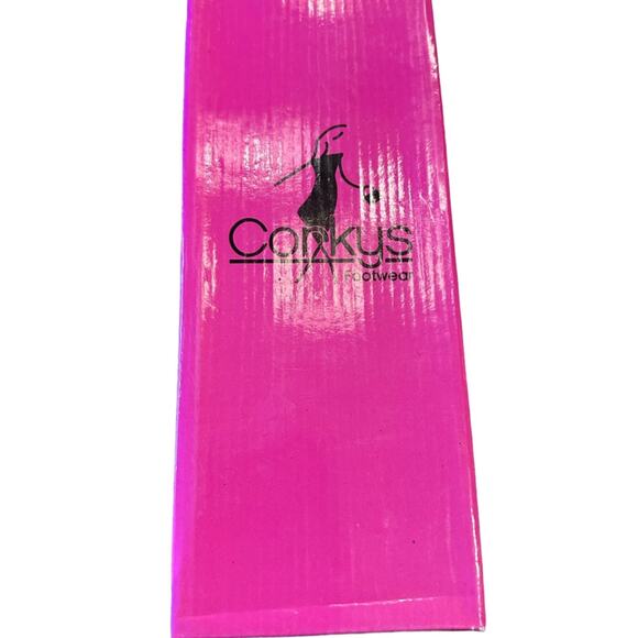 Corkys Tania Womens Size 8 flat Leopard Velvet Open Toe Flats NIB - Picture 8 of 8